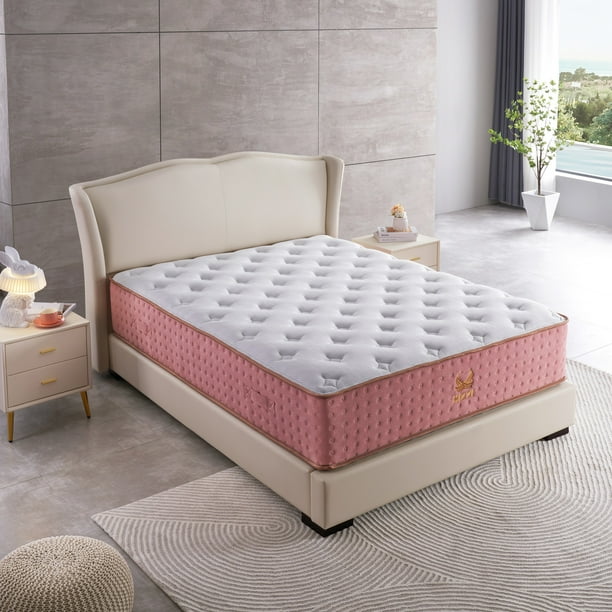 Xizz 14 inch Queen Mattress CoolingGel Memory Foam & Spring Hybrid