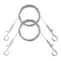 LAMIRO Hanging Wire Lanyard Stainless Steel Heavy Duty Picture Hangers Supports Hanging Hardware,1m x 1.5mm Stainless Steel Wire Rope for Hanging Mirror,Picture,Light Lamp,Basket