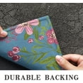 thumbnail image 4 of Easter Bunny Welcome Doormat Spring Rug Floral Doormat Flower Outdoor Rug Non Slip Entrance Outdoor Indoor Doormat 30" x 17", 4 of 6