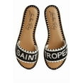 thumbnail image 3 of London Rag Getaway Beaded Saint Tropez Womens Flat Slip Ons, 3 of 11