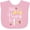 AD-Pink, variant on Inktastic This Princess is One First Birthday Girls Baby Bib