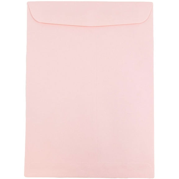 JAM Paper 6 x 9 Open End Envelopes, Baby Pink, 50 per Pack