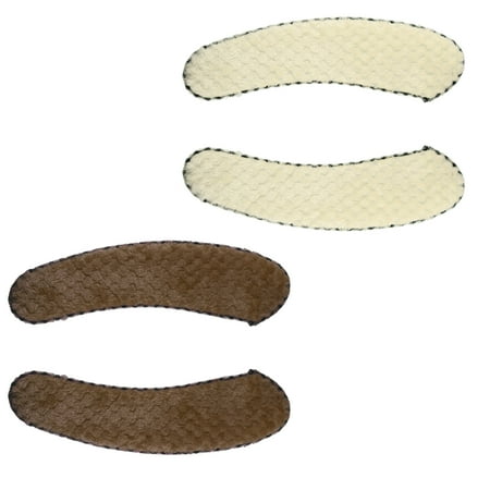 Unique Bargains 2 Pair Toilet Seat Cover Pad Bathroom Warm Toilet Seat Cushion Washable Reusable Beige Brown