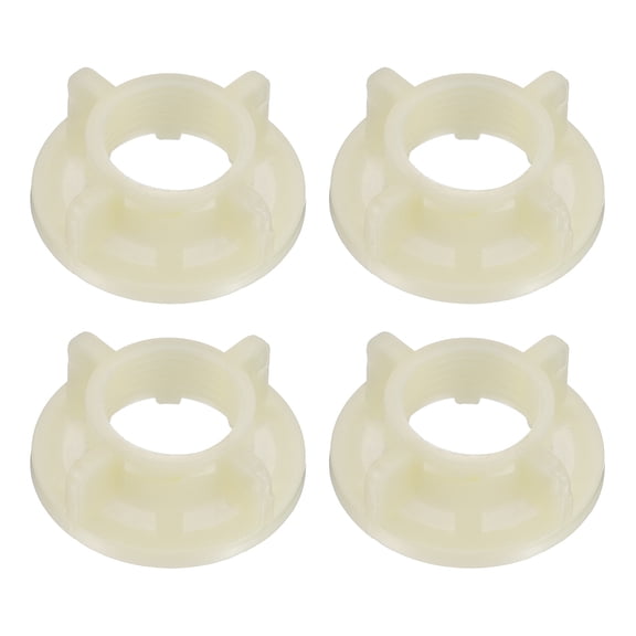 4 Pack Faucet Mounting Lock Nut, G1/2 PP Plastic Lock Nut Sink Faucets Parts Winged Locknuts Replacement Parts for Kitchen Bathroom Sink Faucet Installation, Beige