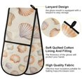 thumbnail image 2 of Yayeee Double Oven Mitt Kitchen Heat Resistant Baking 35" x7" Quilted Glove, Beige Seashell, 2 of 6