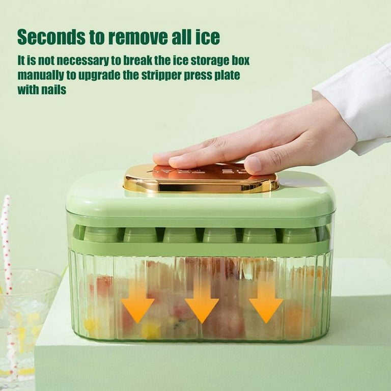 Tohuu Ice Cube Trays for Freezer 24-grid Ice Cube Tray with Lid