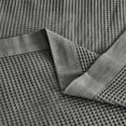 thumbnail image 3 of Great Bay Home 100% Cotton Soft All-Season Waffle Weave Knit Blanket  (Full / Queen, Light Grey), 3 of 6