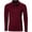 Maroon, variant on Men's Solid Long Sleeve Golf Polo Shirt for Golfing White 3Xl