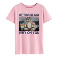 thumbnail image 3 of Tunic Tops for Women Short Sleeve Women Casual Letters Printing Shirts Short Sleeve Loose Tee Tops Tunic Blouse Tops for Women Casual Women Shirts Casual Tee Shirts Women, 3 of 5