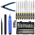 thumbnail image 4 of Kit de herramientas de impresora 3D de varios modelos, cuchillo de recorte, raspador, aguja de limpieza, pinzas, alicates, Kit de desbarbado, herramientas de impresión 3D DIY, 4 of 5