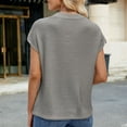 thumbnail image 7 of tarylea Cap Sleeve Tops for Womens Summer Casual Crew Neck Sweater Lightweight Knit Pullover Top Loose Fitted, 7 of 7