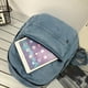 thumbnail image 5 of Moda Mochilas escolares Denim Sólido Estudiantes Gran capacidad Cremallera Azul, 5 of 9