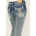 thumbnail image 2 of Shyanne Women's Embroidered Pocket Light Wash Mid Rise Bootcut Stretch Denim - SWFA24J6 26W x 32L, 2 of 4