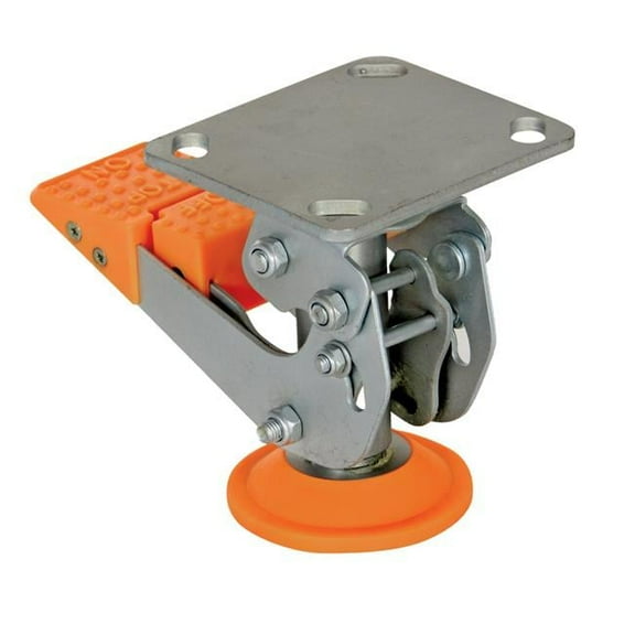 5.62-6.75 in. Steel & Polyurethane Floor Locks