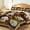 Brown Fruit Puppy, variant on FIVERAM Dragonfly Quilt Set Queen Size,3 Piece Lightweight Bedspread for Queen Bed,Reversible Coverlet Bedding Set,Insect Bed Cover for All Season