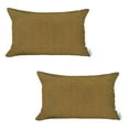 thumbnail image 2 of Set of 2 Yellow Solid Lumbar Pillow Covers, 2 of 4