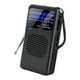thumbnail image 5 of Mini radio para hombres y mujeres con linterna LED de emergencia, pequeña y ligera, 12,9 cm x 7 cm, ideal para viajes, dormitorio, interior exterior,, 5 of 10