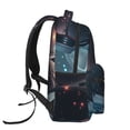 thumbnail image 3 of Disketp Astronaut Helmet Reflections Mochila Estampada para Hombre y Mujer – Mochila Ligera Clásica con Múltiples Bolsillos para Universidad, Trabajo y Viajes-One Size, 3 of 5