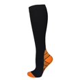 thumbnail image 1 of PENGXIANG  1pair Sports Compression Sock Nylon Sports Stocking Unisex (Gradient Nude S/M), 1 of 6