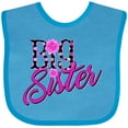 thumbnail image 3 of Inktastic Big Sister with Polka Dots Girls Baby Bib, 3 of 4