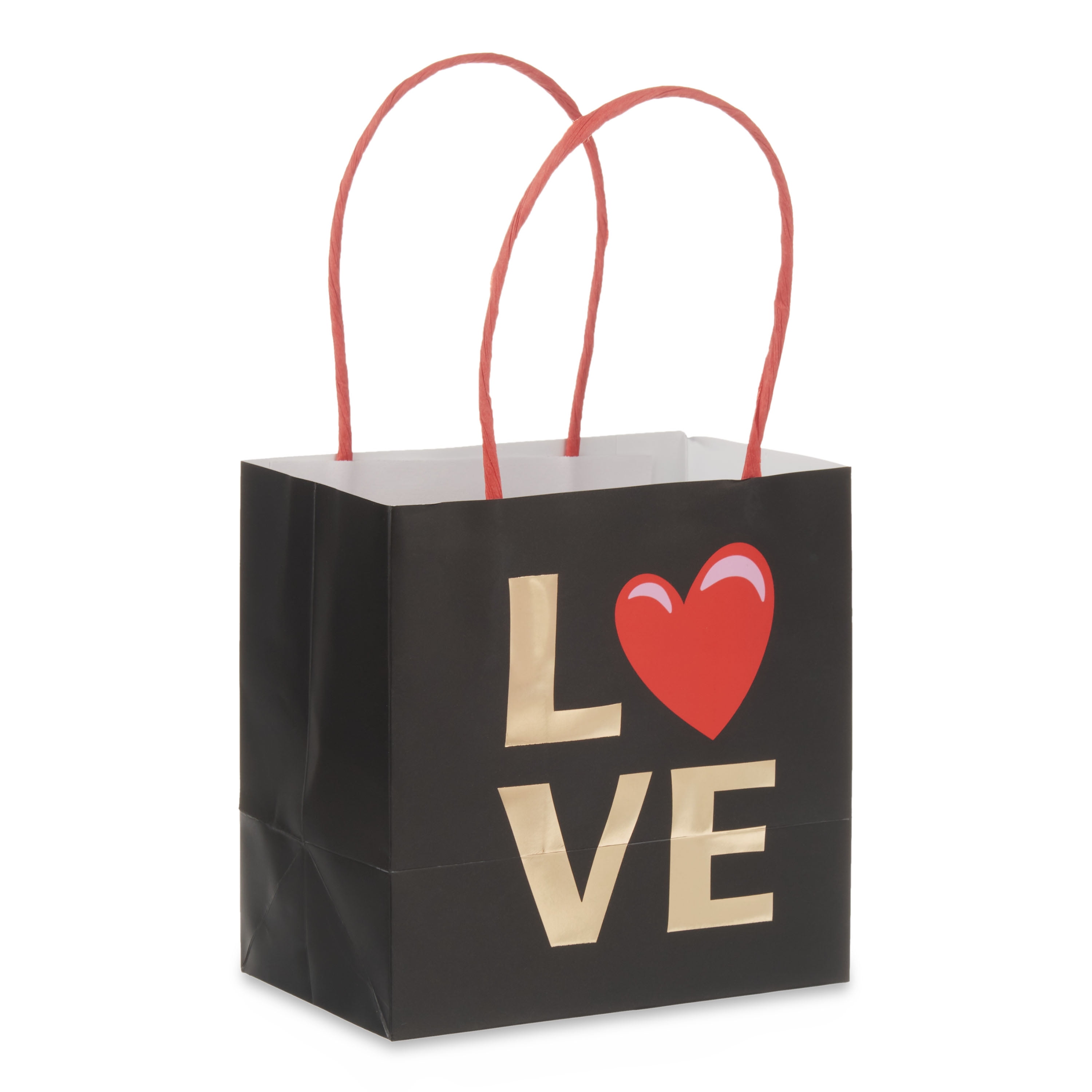 WAY TO CELEBRATE! Valentine's Day Love Mini Gift Bag,6 Count