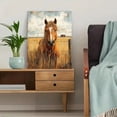 thumbnail image 5 of Qisvanset Framed Canvas Wall Art 12x16 Inch Wild Mustang Western Horse Rustic Ranch Farmhouse Art, 5 of 5