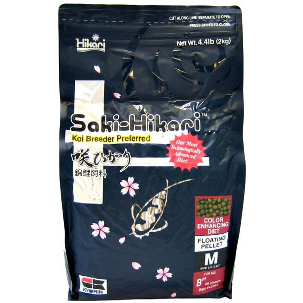 Hikari SakiHikari Color Enhancing Floating Pellet Koi Food Medium Pellet 4.4 lbs Walmart