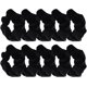 thumbnail image 1 of Coleteros de tela para el cabello, lazos elásticos de terciopelo para el cabello, accesorios de cuerda para mujeres, niñas, 10 piezas (negro), 1 of 5