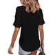 thumbnail image 2 of Sunloudy, camisas de gasa salvaje a la moda para mujer, blusas sueltas informales de verano de manga corta con lunares suizos de Color sólido Sunloudy  S M L XL XXL, 2 of 5