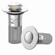 thumbnail image 1 of Sink Stopper with Hair Catcher, Removable Filter Basket for Basin Drain, Anti-Clog Bathroom Strainer, 1 of 5