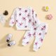 thumbnail image 3 of Gibobby Conjunto de ropa de bebé Conjunto de ropa de otoño para niñas pequeñas, pantalones de invierno, estampados de flores, manga larga, 2 piezas(Rosa,18-24 Meses), 3 of 5