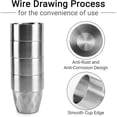 thumbnail image 6 of OFEFE Stainless Steel Cup, 10 oz Set of 4 Stackable Stainless Steel Insulated Cups, Small Metal Cup Double Wall Tumbler Vacuum Metal Drinking Glasses for Home Restaurant Outdoors Camping Party, 6 of 8