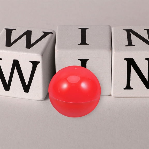 ULTNICE Small Ball for Games and Decor Easy to Fill with Notes Opaque Red PVC Balls Keeps Secrets Compact Size