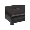 thumbnail image 2 of Simpli Home Lacey Faux Leather Tufted Ottoman Bench in Black, 2 of 8