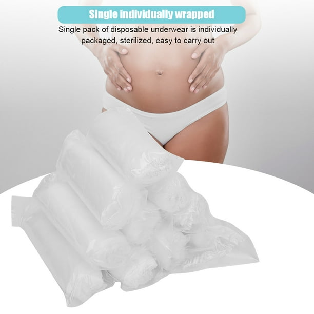 Maternity Panties 10Pcs Pregnant Underpants Disposable Underwear Briefs  Elastic Maternity PantiesXXL