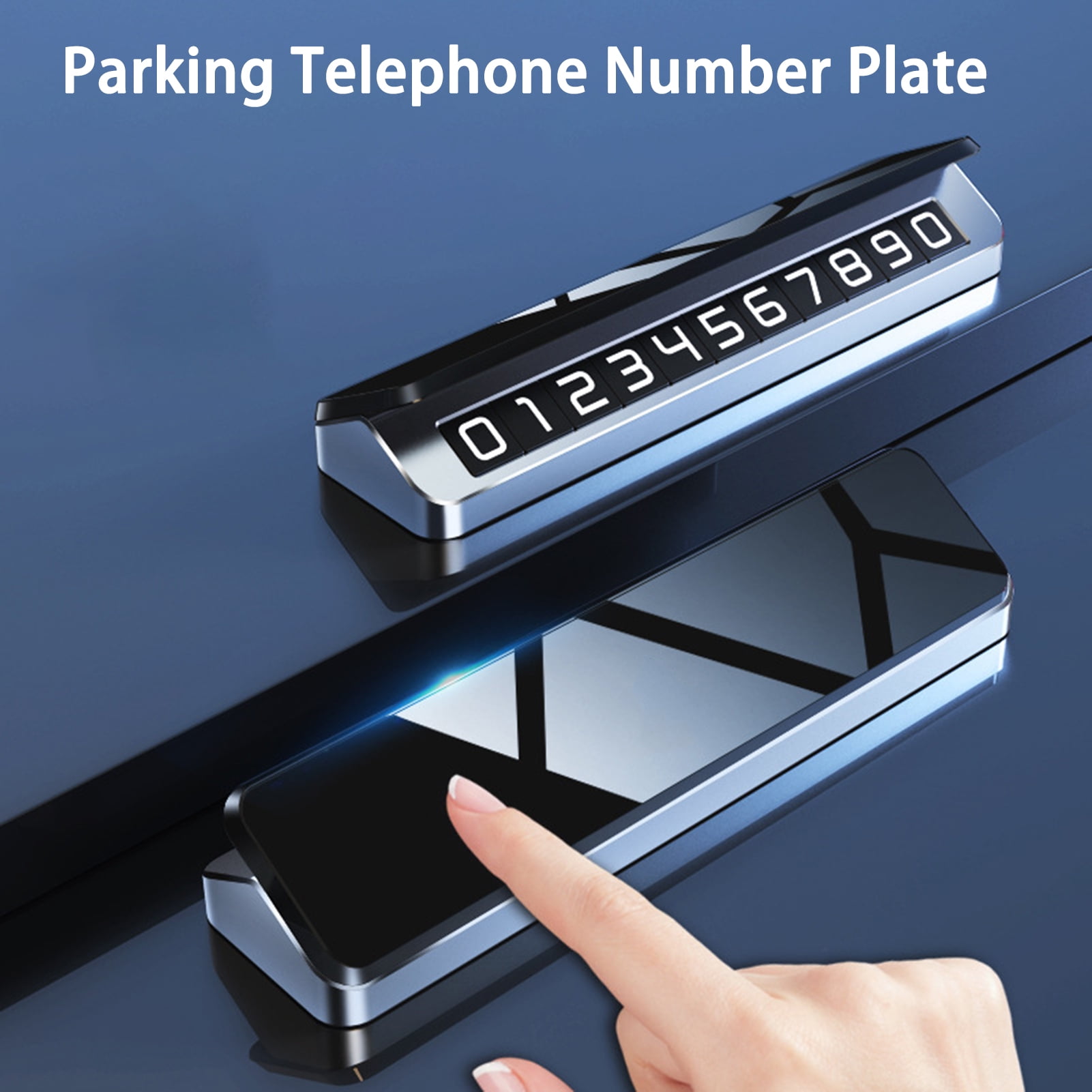 Star Home Temporary Parking Card Flip Cover Glow-in-the-dark