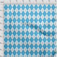thumbnail image 4 of oneOone Georgette Viscose Turquoise Blue Fabric Check Argyle Sewing Craft Projects Fabric Prints By Yard 42 Inch Wide, 4 of 4