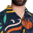thumbnail image 5 of Thanksgiving Font Men's Short Sleeve Shirts, Casual, Printed, Button Down Short, Summer Beach Shirts, Unisex, 5 of 6