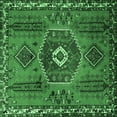 thumbnail image 1 of Ahgly Company Indoor Square Persian Emerald Green Traditional Area Rugs, 8' Square, 1 of 4
