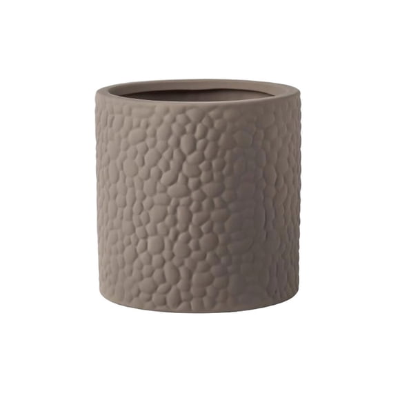Maceta de cerámica con diseño cilíndrico de espuma for escritorio, ideal for decoración de interiores y exteriores.
