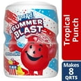 thumbnail image 2 of Kool-Aid Sugar-Sweetened Summer Blast Tropical Punch Artificially Flavored Powdered Soft Drink Mix (19 Oz Canister) (Pack Of 4), 2 of 3