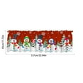 thumbnail image 3 of Curtain Valance Christmas Tree, 54x18 Inch Snowflake Christmas Snowman Pine Tree Short Curtains Doorway Decoration, Xmas Drapes Curtains Home Decor for Kitchen Living Room Bedroom, 3 of 7