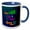 Blue/White, variant on 3drose, Cheer Loud Shine Bright Sparkle More, Diamond, Stars, 3drsmm, 15oz Mug