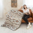 thumbnail image 2 of Manta Lqprom Boho Tejida con Borlas Estilo Azteca 130x160 cm, 2 of 9