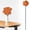 Orange, variant on HonestMatter Bee Bath for Garden, Ceramic Flower Watering Station for Birds and Butterflies, Handmade Pollinator Drinking Cup for Patio Decor, Orange