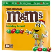 M&M's Christmas Stocking Stuffer Peanut Milk Chocolate Candy - 38 oz