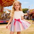 thumbnail image 2 of QTSHPN Ballet Skirt Women Starlight Tutu Dress Party Hair Bow Cute Festive Occasions Fashion Style Skirts for Girl Hot Pink_001 2-4 Years, 2 of 5