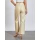 thumbnail image 3 of Pantalones vaqueros Tsseiatte metalizados brillantes para mujer, color liso, cintura alta, pierna recta, para fiesta y baile., 3 of 6