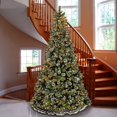 thumbnail image 3 of National Tree Company 9 ft. Glittery Bristle Pine Tree with Clear Lights, 3 of 3