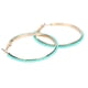 thumbnail image 4 of 1 par de pendientes de aro con cuentas geométricas, pendientes de semillas redondas de círculo hueco para mujer, 4 of 5